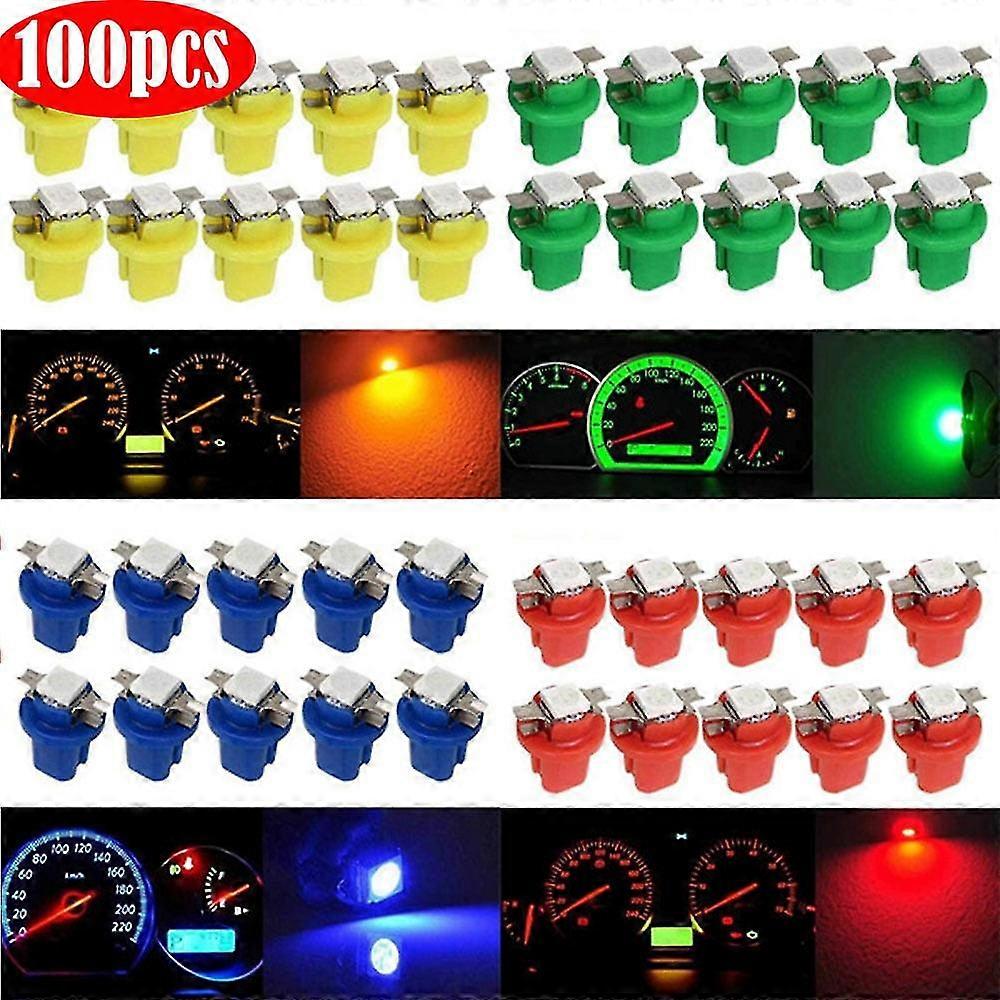 1 قطعة T5 LED صك اندفاعة المصابيح الخفيفة ، أضواء لوحة القيادة ، T5 LED أداة العنقود لوحة مقياس داش LED لمبة خفيفة ، يناسب وقوف السيارات في الزاوية Si