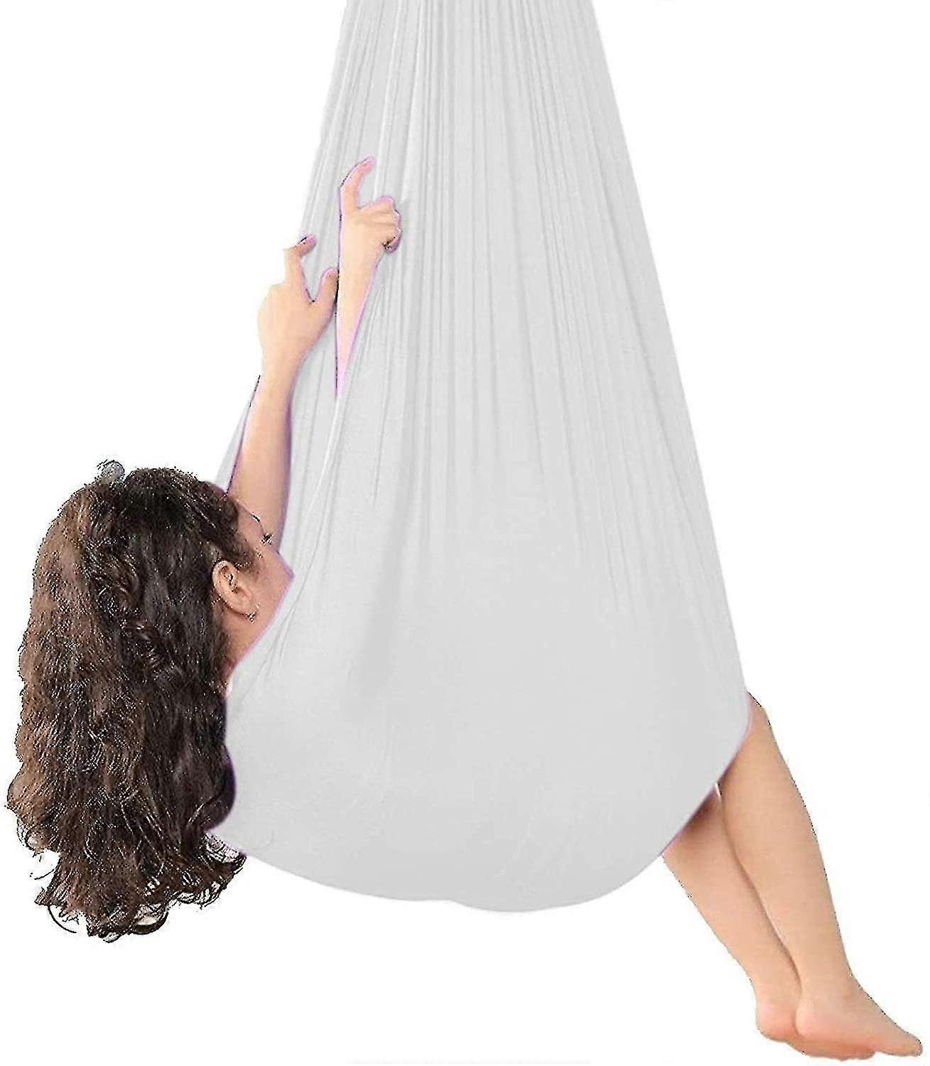 Sensorisk gunga inomhusterapi gunga för vuxna barn och tonåringar 150 * 280cm vit