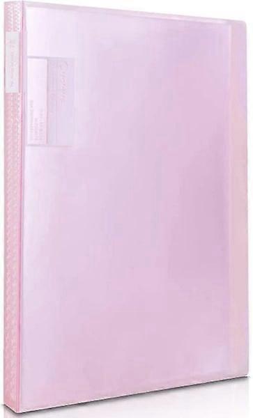 40-Pocket Bound Plastic Presentation Portfolio with Clear Cover