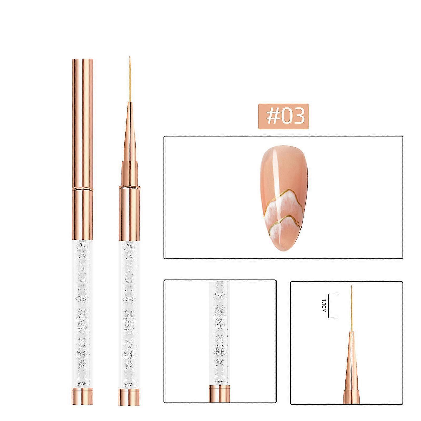 Electroplating Rod With Drill Nail Pen Drawing Pen Double-point Drill Crayons
