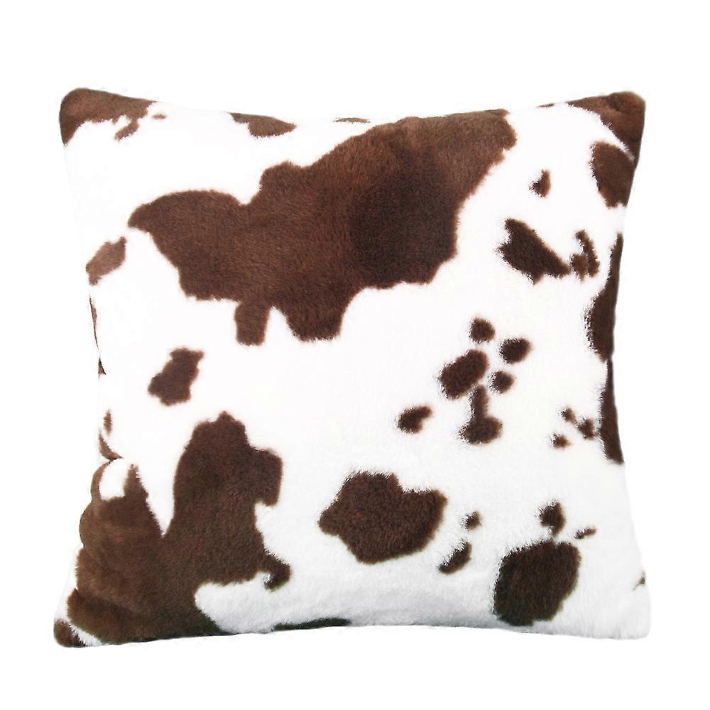 Cow Pattern Plush Pillowcase pillow cover