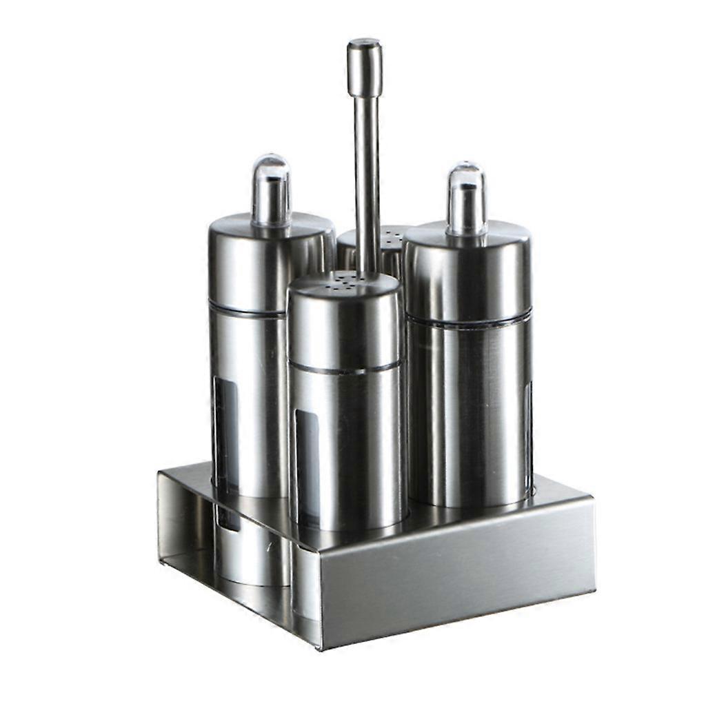 Salt Bottle Rotating Cover Multi-purpose Stainless Steel Kitchen Gadgets