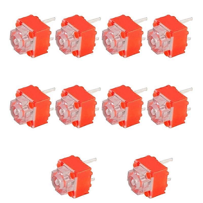 10Pcs Square Mute Mouse Micro Switches Button 2Pin Replace Rectangular Micro