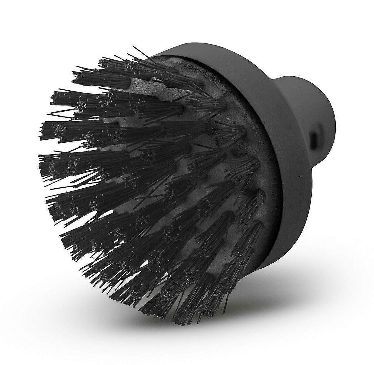 Large round brush accessory for steam cleaners