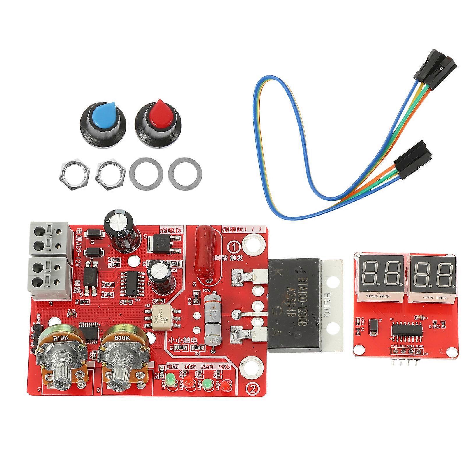 Spot Welder Control Board Adjustable 100A Digital Display DIY Controller Board