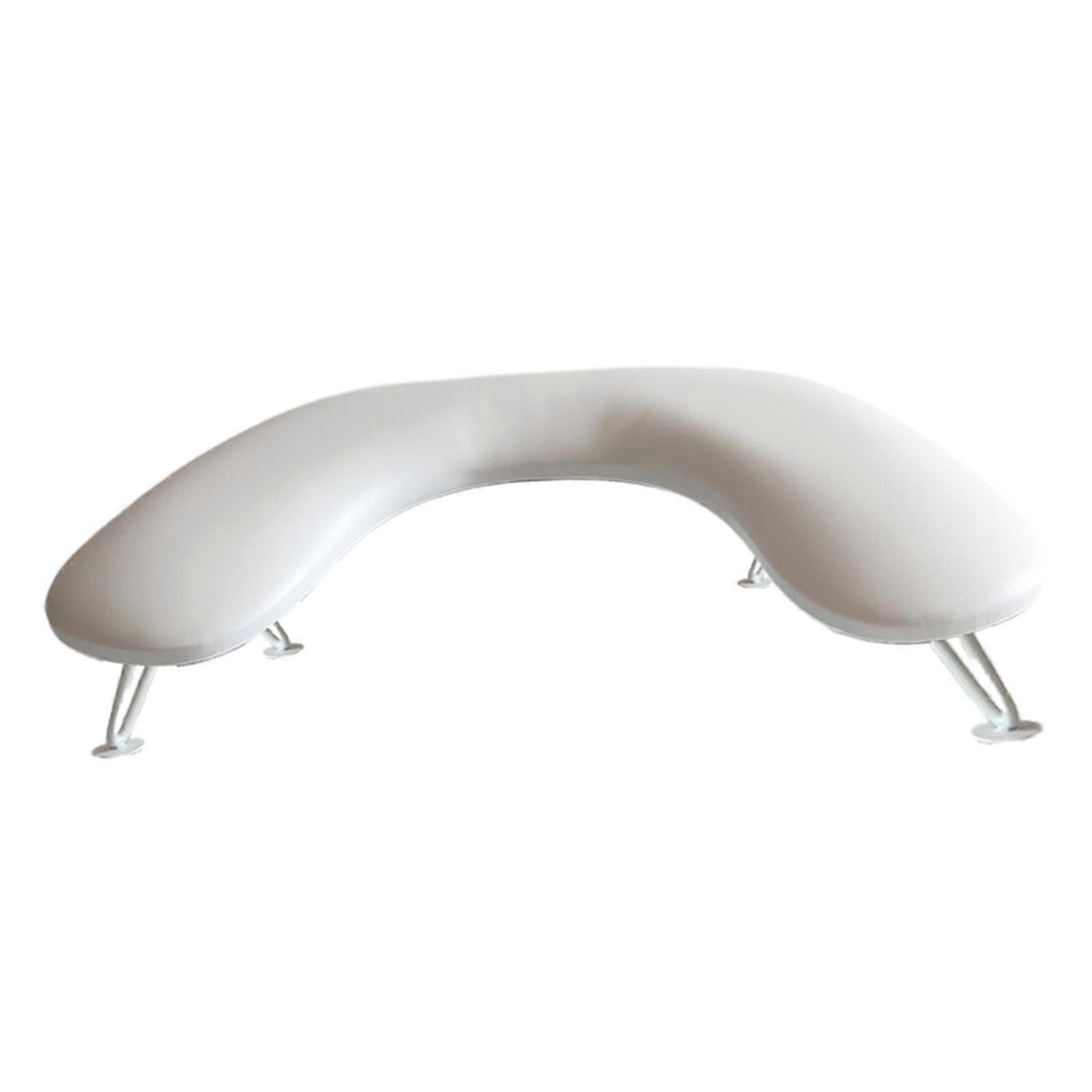 Nail Pillow Portable Multifunction Nail Grooming Stool Manicure Armrest White