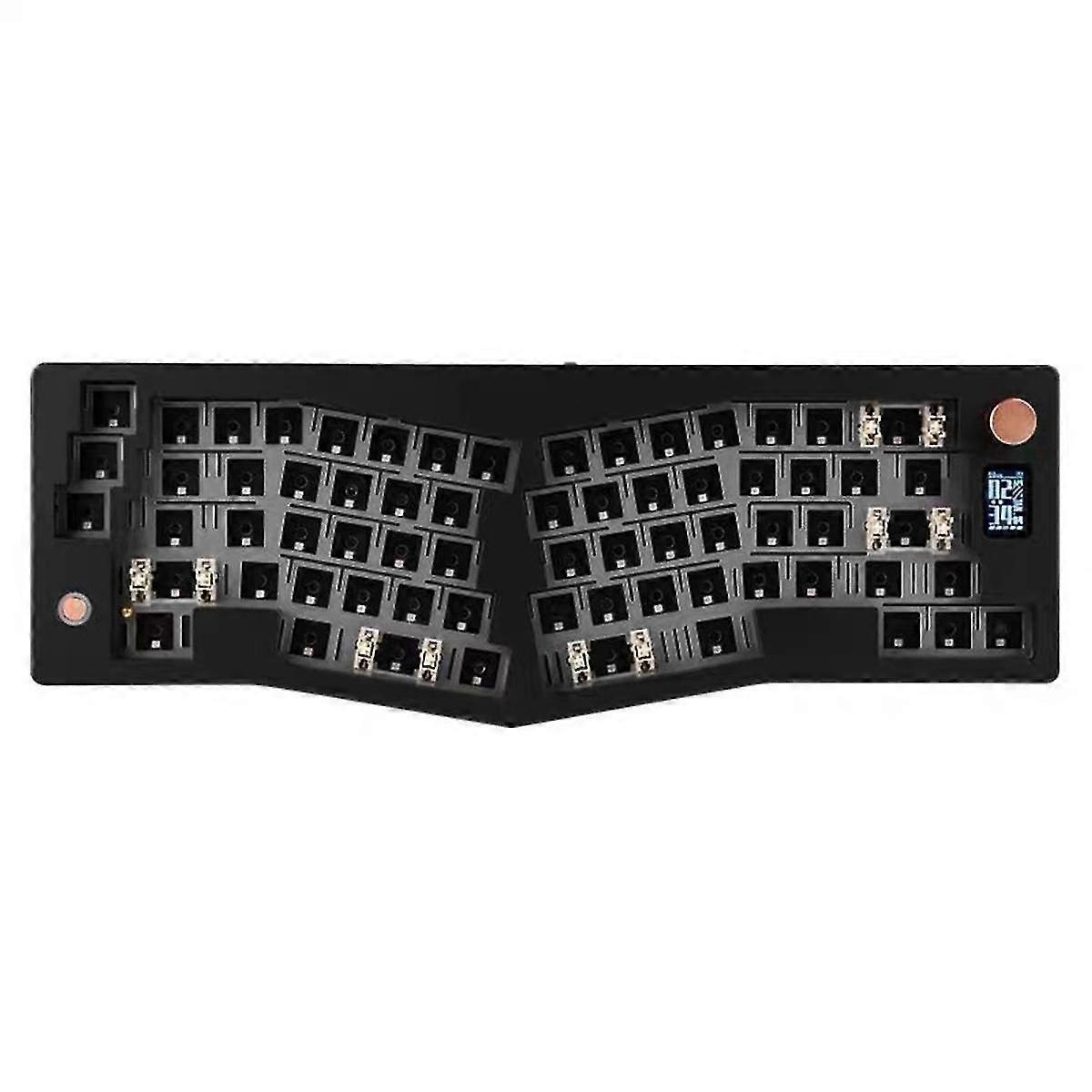 Abm066 Tri-mode Mechanical Keyboard Ergonomic Gasket Bluetooth Via Customization Kit Multi-function
