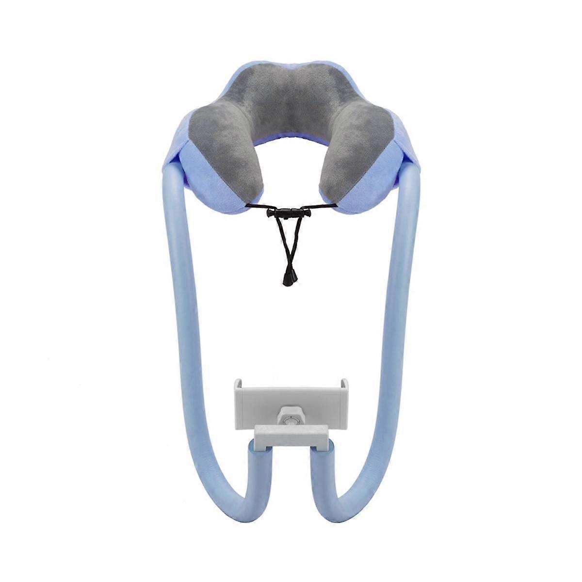Phone Neck Pillow Holder for Plane Travel Adjustable Cell Phone Stand with 360 Flexible Tablet Arm