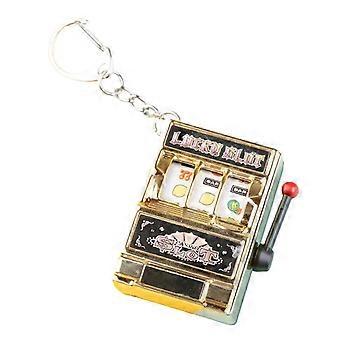 Mini Slot Machine Toy Keychain Creatives Interesting Keychain Works Great As Stress Reliever For Kids Adults