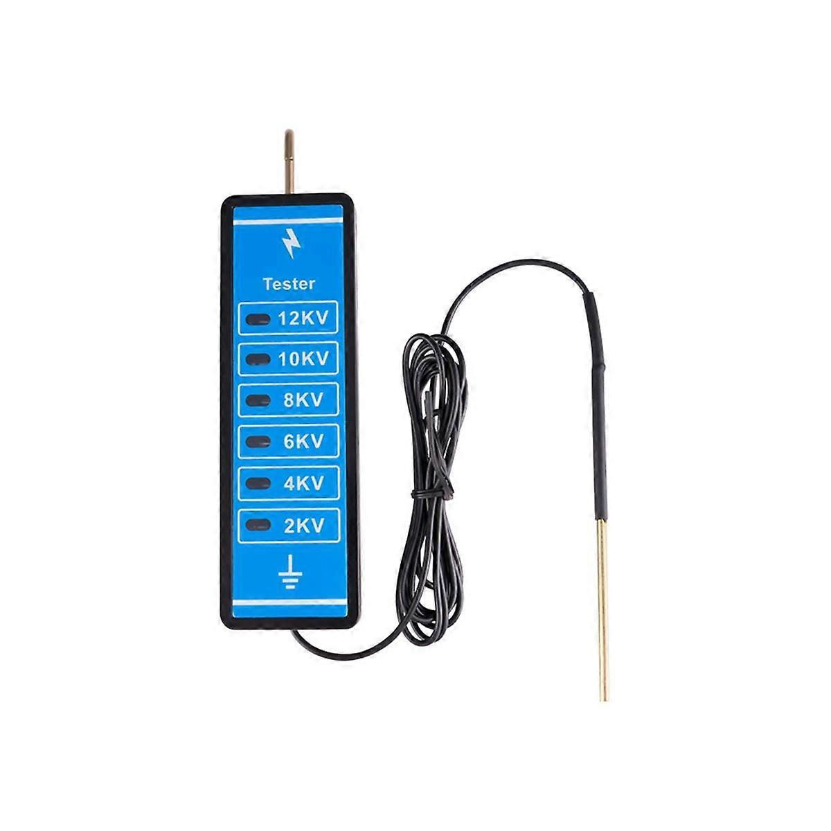12KV Neon Fence Voltage Tester, Professional 2000 to 12000V 6 Neon Indicator Lights Waterproof Fenc
