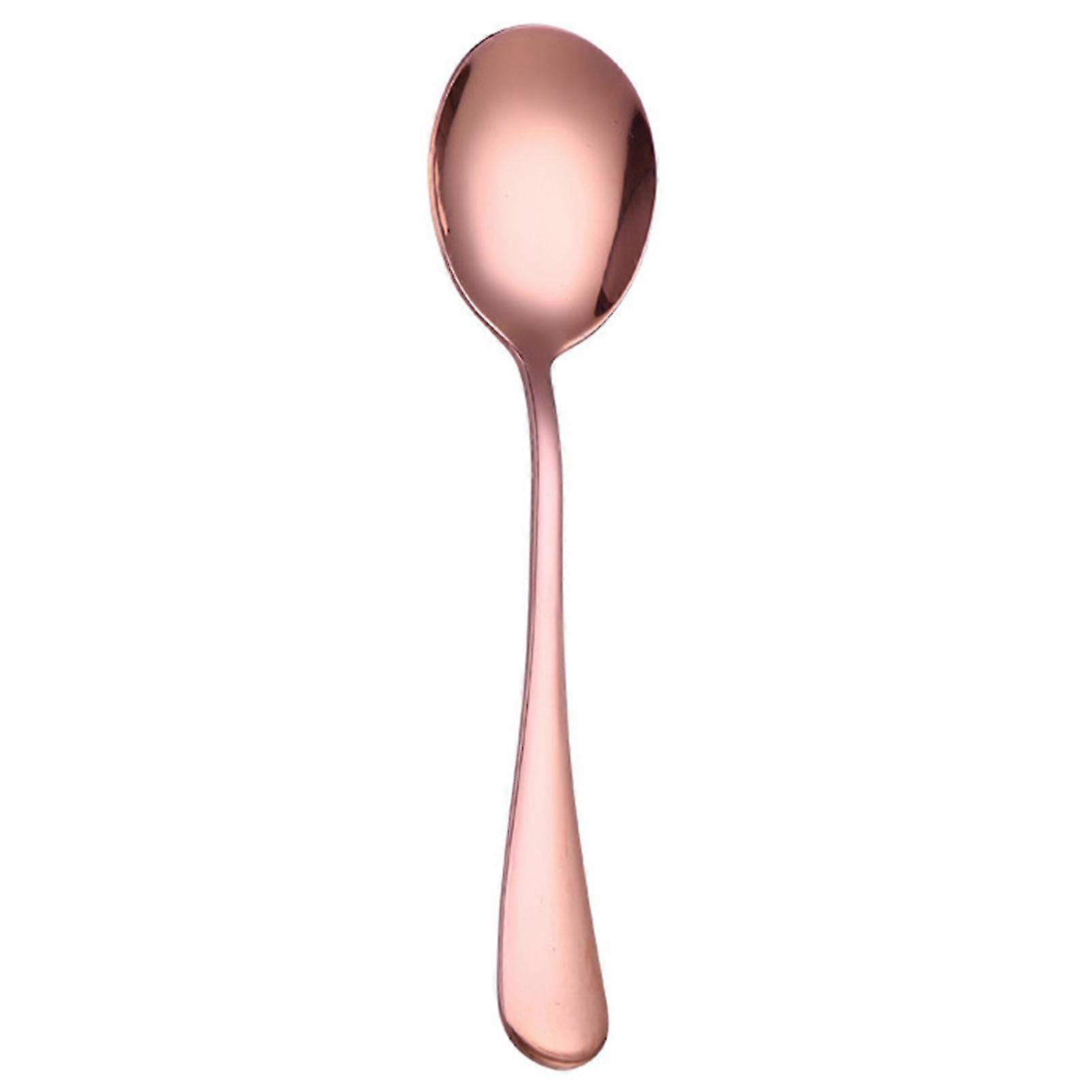 Spoon Anti-deform Comfortable To Grip 4 Colors Salad Spoon Fork For Home Q