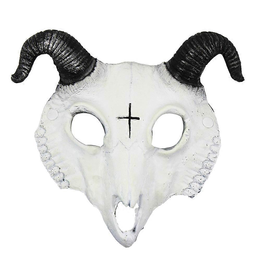 Halloween Crossed Print Scary Sheep Mask Durable Unique Costume Accessories for Party Activity