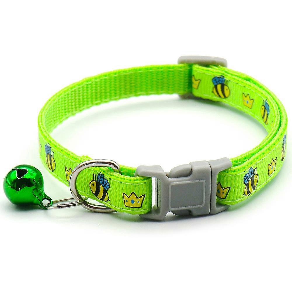 Cat ID Collar with Bell - Adjustable Collars for Kitten Puppy Rabbit Small Animals Pet Ferrets Rabbit Identification - Red
