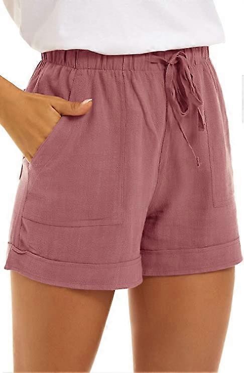 Women's shorts drawstring wide leg with pockets