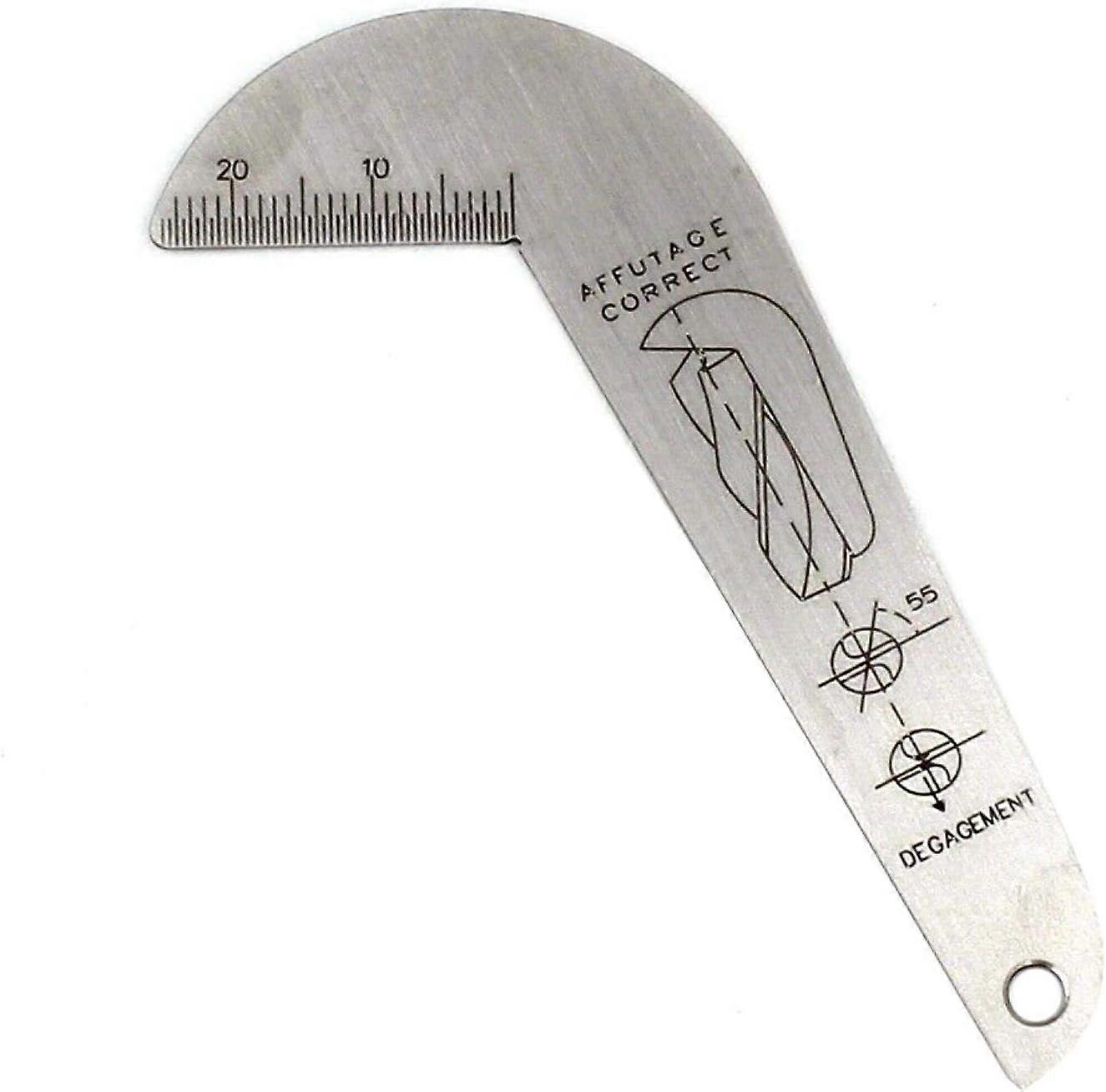 TCGG-118 Degree Twist Drill Bits Gauge Drill Angles Sharpening Tool