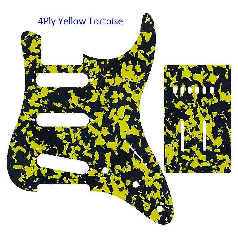 Custom Guitar Parts -For Applause Pickguard Strat SSS & Back Plate Scratch,Many Colors