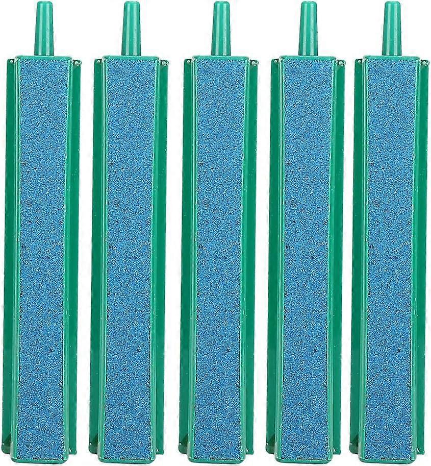 水族館の砂州、魚の水槽水族館の水耕栽培ポンプ(大型)のための5PCSエアストーンバーマイクロバブルディフューザー