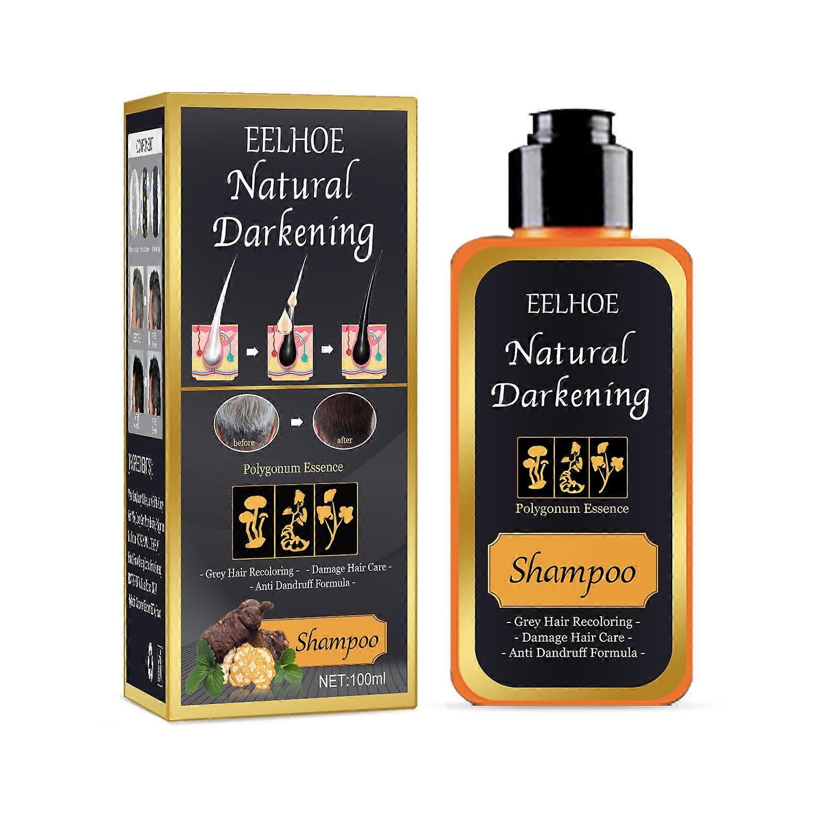 Haarpflege 100Ml Shampooing Shampooing Noircissant Reverse Cheveux Blancs Shampooing Cheveux Endommagés