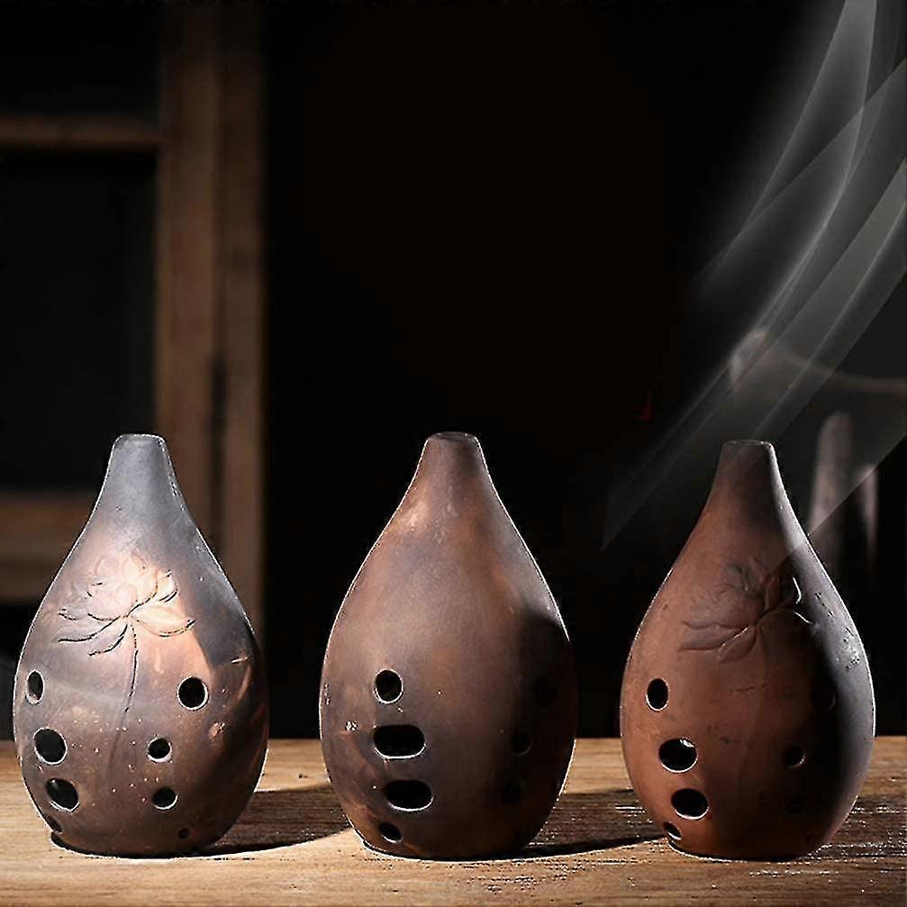 الصينية شون الفلوت المهنية 10 F ثقوب السيراميك لوتس نمط Ocarina العتيقة الرياح صك ديكور المنزل للفنان المؤدي مبتدئ