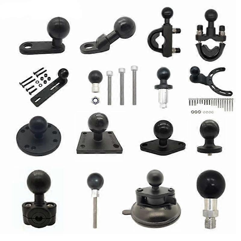 Avec 1 pouce Rotule Adaptateur Support M8 Vis Moto Guidon Frein Embrayage Base de contrôle Combo U Boulon Support pour caméra Gopro