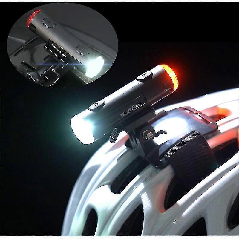 Front And Rear Bicycle Helmet Light, Front And Rear Helmet Light Up To 200lm, 5 Flashing Light Modes, Usb Rechargeable Waterproof Riding Helmet Light