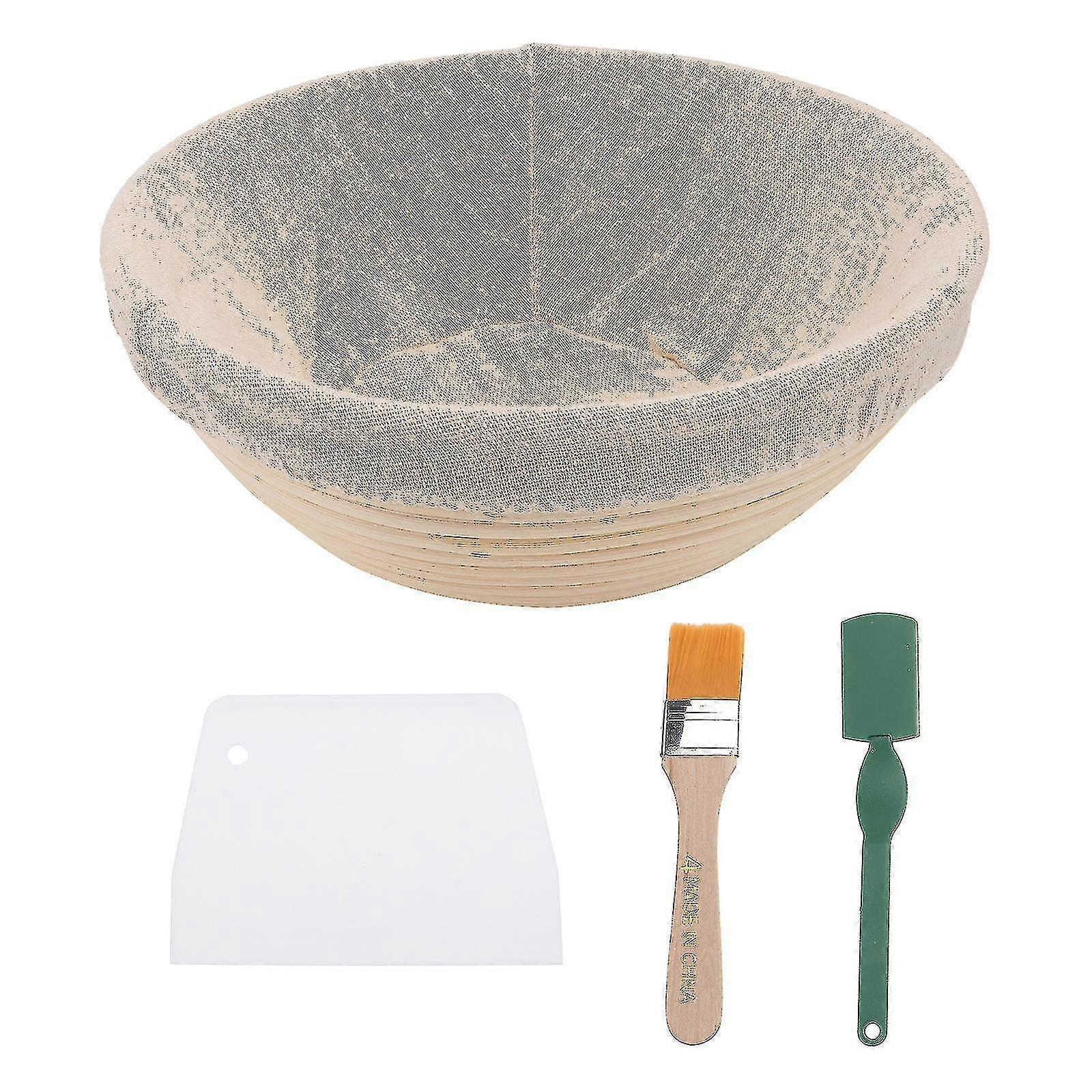 1set Dough Fermentation Basket Bread Fermentation Rattan Basket Bread Basket