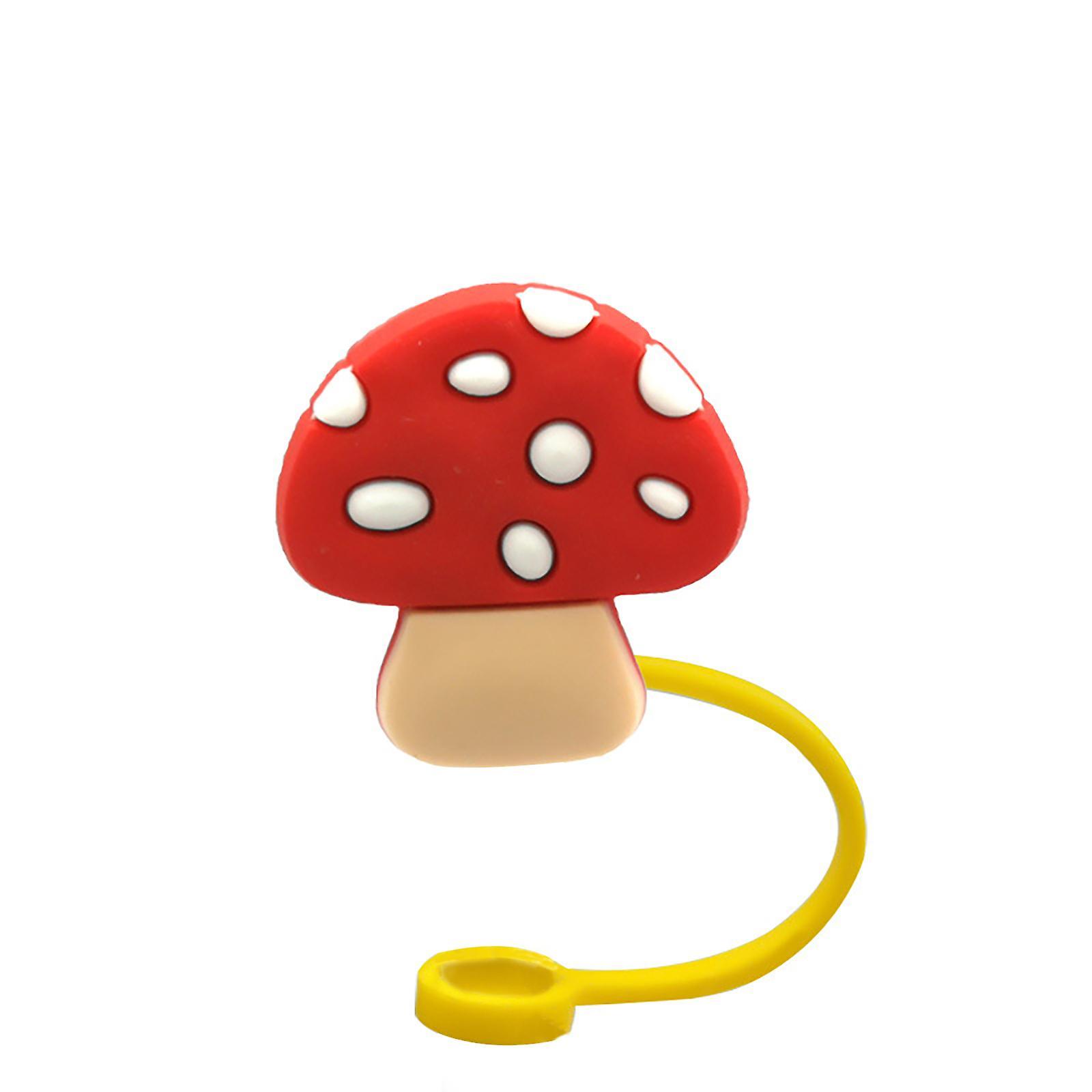 Silicone Straw Lid Reusable Straws Splashproof 5 X 5 X 2cm Dustproof Cute Cartoon Cup Accessories Drinking Dust Cap