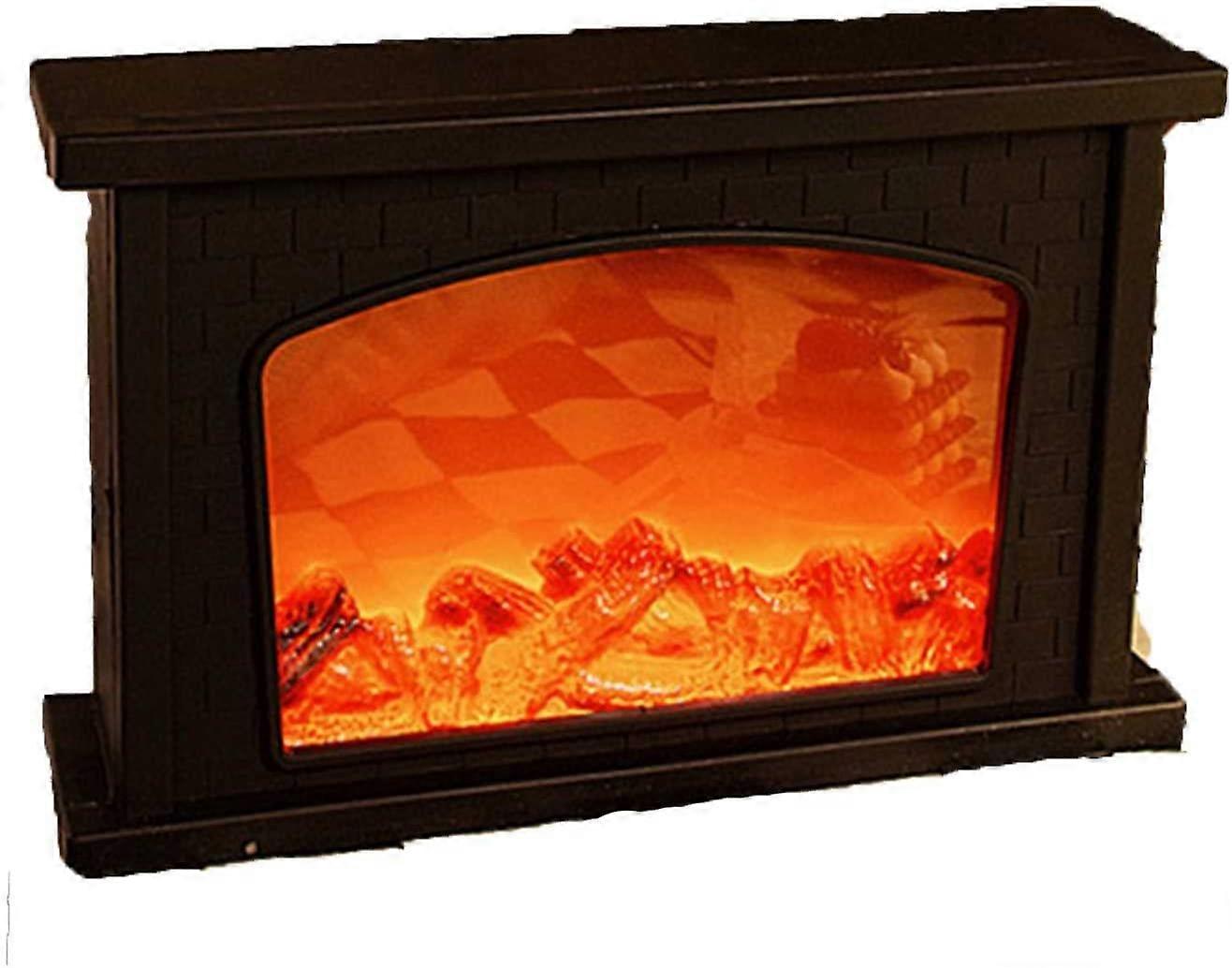 Fireplace Decorative Lantern, Fireplace Light Led Simulate Log Fire Effect, Touch Switch and Usb Powered