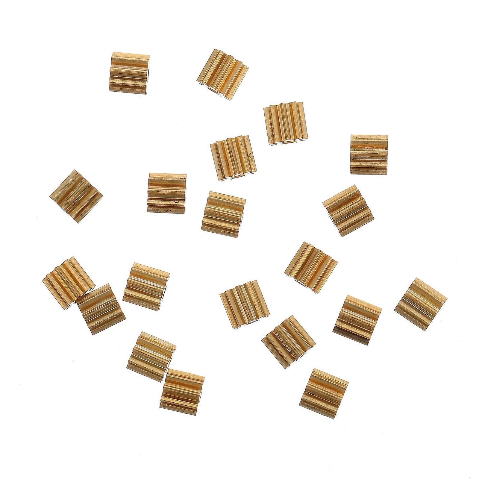 20 Stück Kupferritzel 9 Zahnstärke 2mm Mechanisches Getriebe Kleiner Modulus Zahnrad
