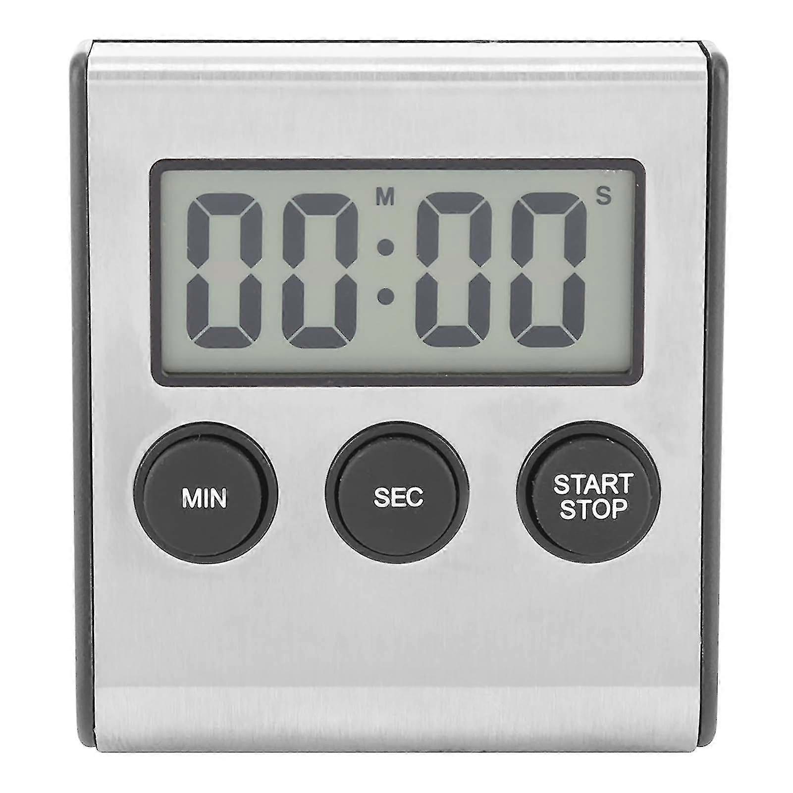 Digital Kitchen Timer Alarm Clock with Big Digit Display - Desktop or Wall Mounted