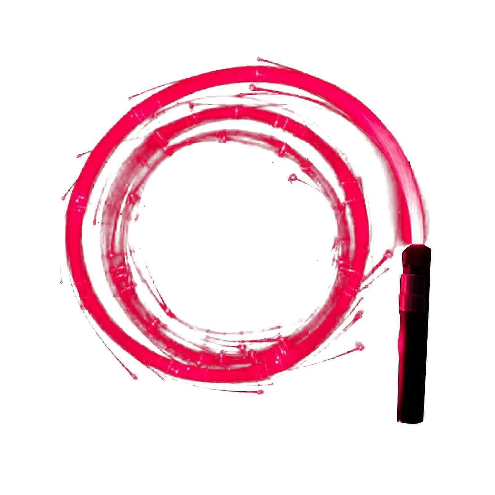 Hand Throwing Glowing Fiber Whip Ambient Light Props