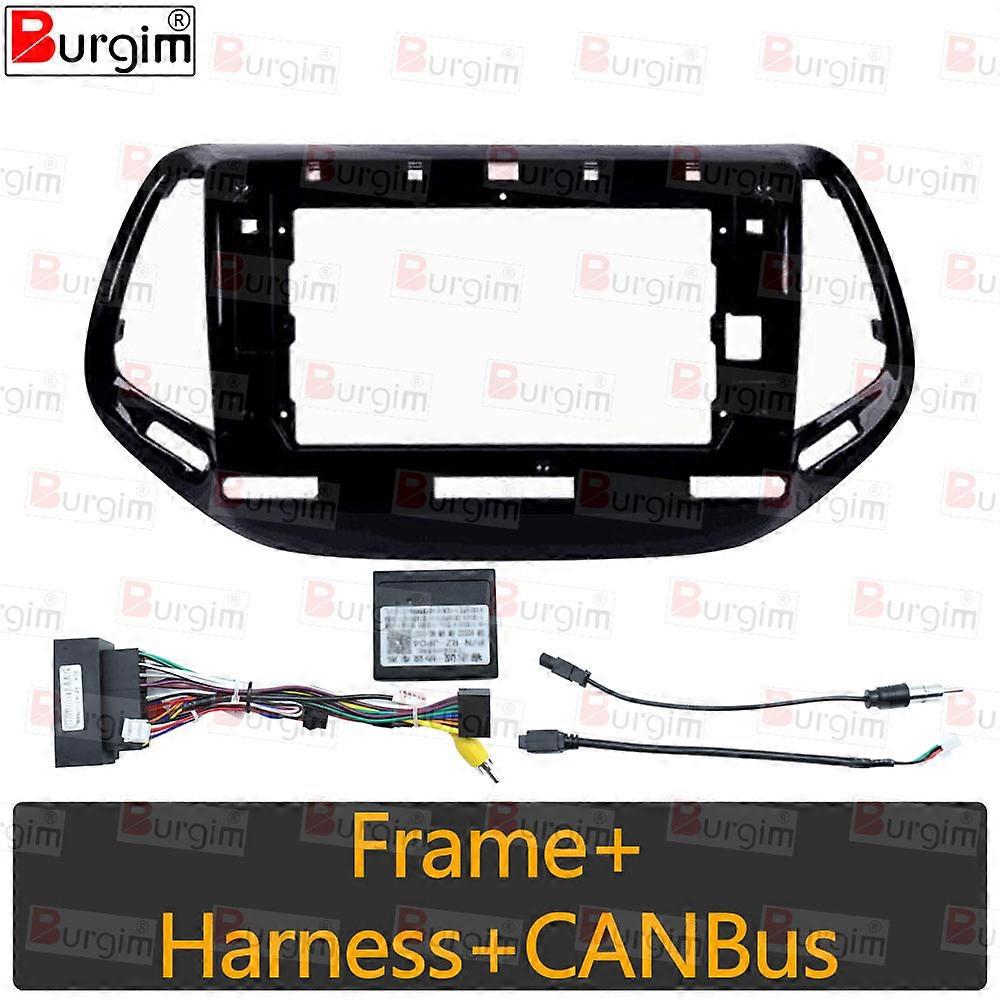 Car Radio Fascias Frame For Jeep Compass 2 MP 2017-2020 10 inch Stereo Panel Wiring Harness Power Cable Adapter Canbus Decoder