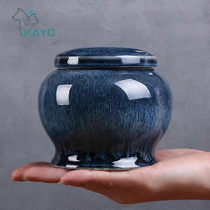 Ceramics Ash Urn Sealed Cremation Funeral Ashes Keepsake Small Animals urns Pet Dog Cat Memorial Suitable Home Fireplaces Burial style 1