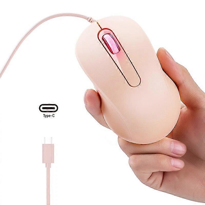 Ergonomic Type C Mouse 3 Button 1000DPI USB C Mice Adjustable Sensitivity for Windows PC, Laptop and More Type C Devices Mice & Trackballs