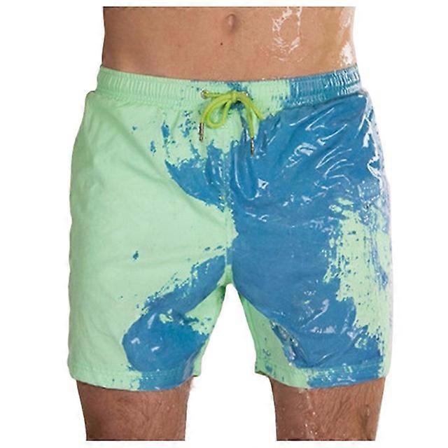 Beach Shorts Men Magical Color Change Swimming Short Trunks Summer Swimsuit Swimwear Shorts Quick Dry Bathing Beach Pants