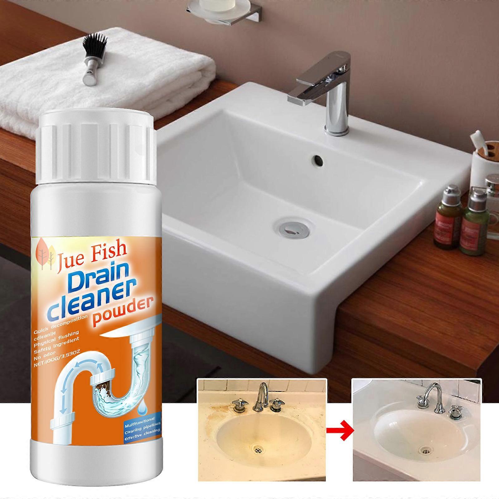 Powerful Drain Blockage & Sink Cleaner Powder, Drain Cleaner Powder, Pipe Dredge Super Clog Remover Portable Powder Cleaning Tool