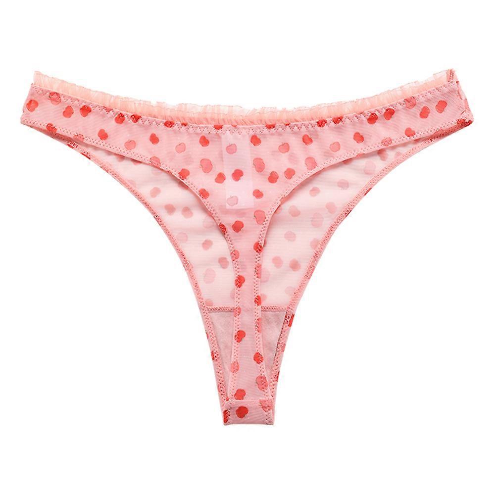 Seksowne stringi damskie z owocowym wzorem