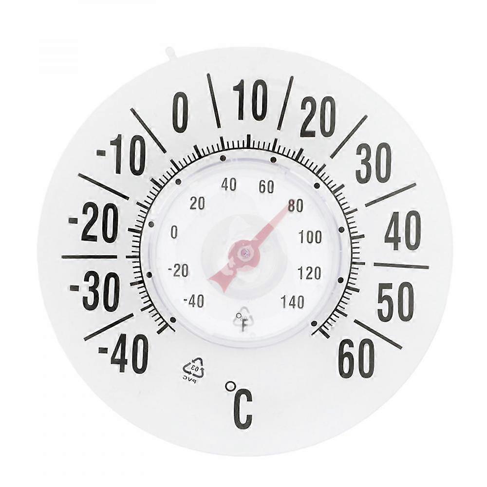 Window Thermometer Temperature Indoor/outdoor Dial Round Suction On Windows xqS BNE