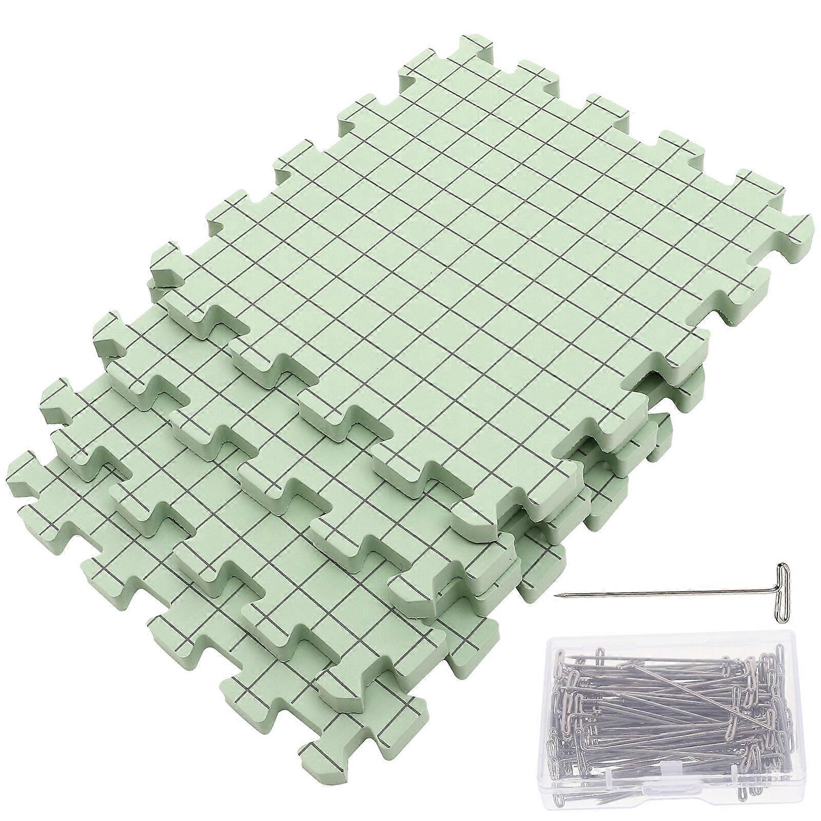 1 Set Knitting Blocking Mats Crochet Blocking Boards Foam Crocheting Mats with Fixing Pin