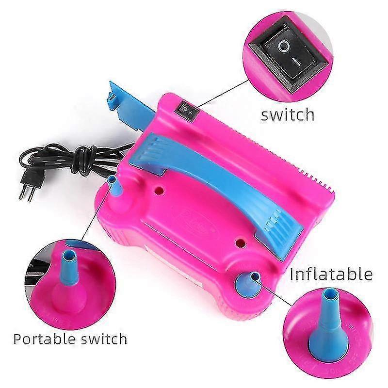 Double Hole Inflatable Balloon Pump Birthday Balloon Quick Inflation Tool