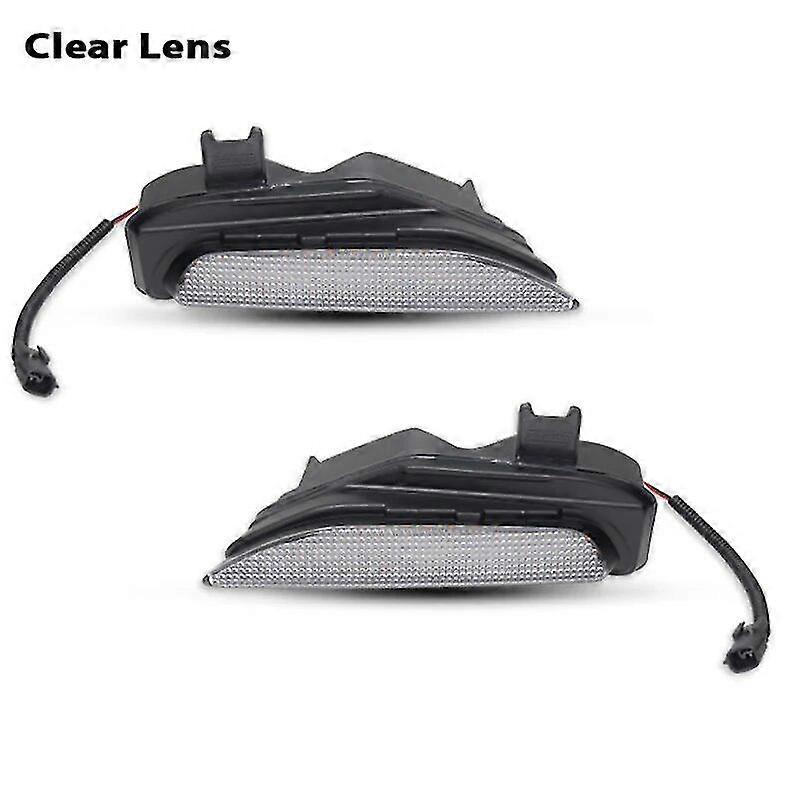 2pcs For Infiniti Q50 and Q50 Sport Car Bumper Sequential Amber Turn Signal Replace Switchback white LED Daytime Running Light