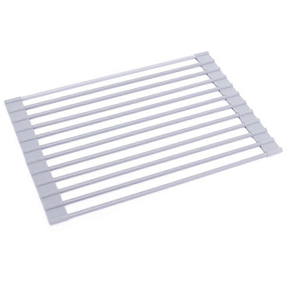 Roll Up Dish Drying Rack,Over The Sink Multipurpose Roll-Up Dish Racks, Dish Drainer Portable Foldable