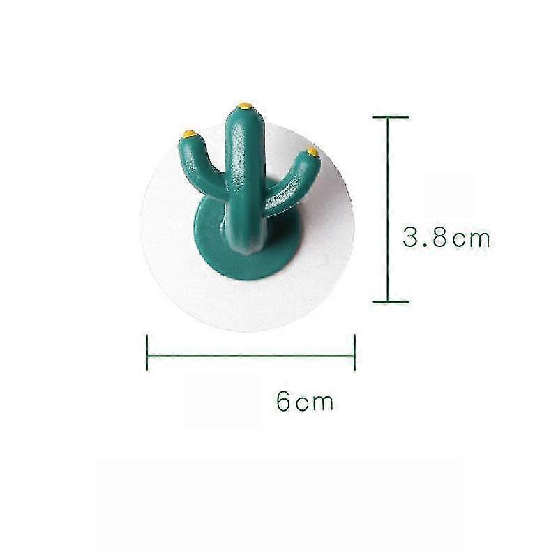 4pcs Wall Hangers Cactus Seamless Sticky Hanging Hooks-MXBC