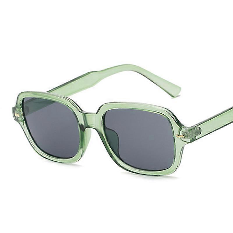 Vintage Small Frame Square Sunglasses Woman Fashion Rivet Sun Glasses Unisex Brand Designer Black Mirror Retro Oculos De Sol