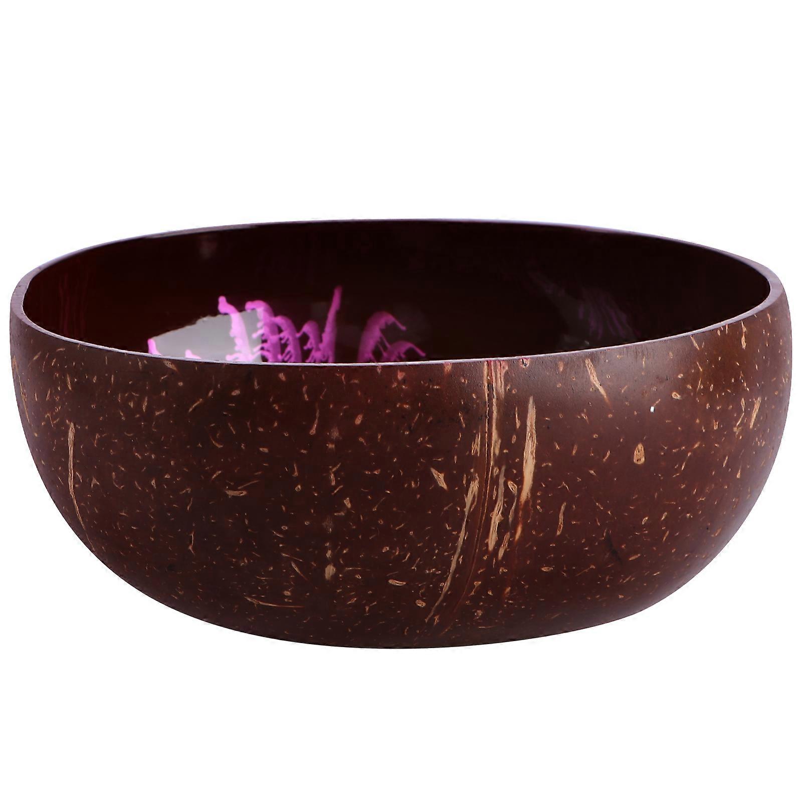 1pc Delicate Coconut Shell Bowl Porch Keys Receiving Plate Home Decoration