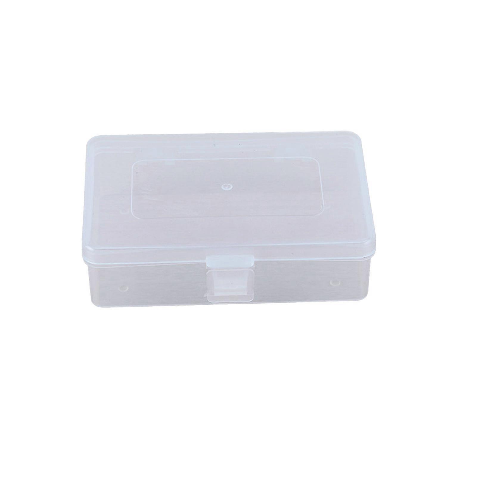 Rectangle Clear Plastic Container Teaching Equipment Coins Beads Storage Box QinHai