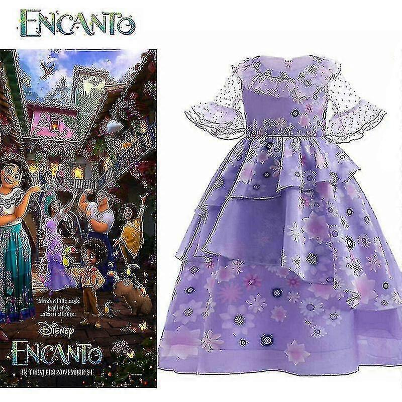 Encanto Mirabel الفتيات أميرة زي حزب يتوهم تلبيس أطفال الولادة A I جودة عالية