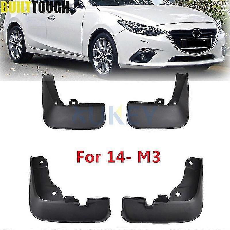 Front Rear Molded Mud Flaps For Mazda 3 (bm) Axela 4-door Sedan 2014-2017 Mudflaps Splash Guards Mud Flap Mudguards 2015 2016