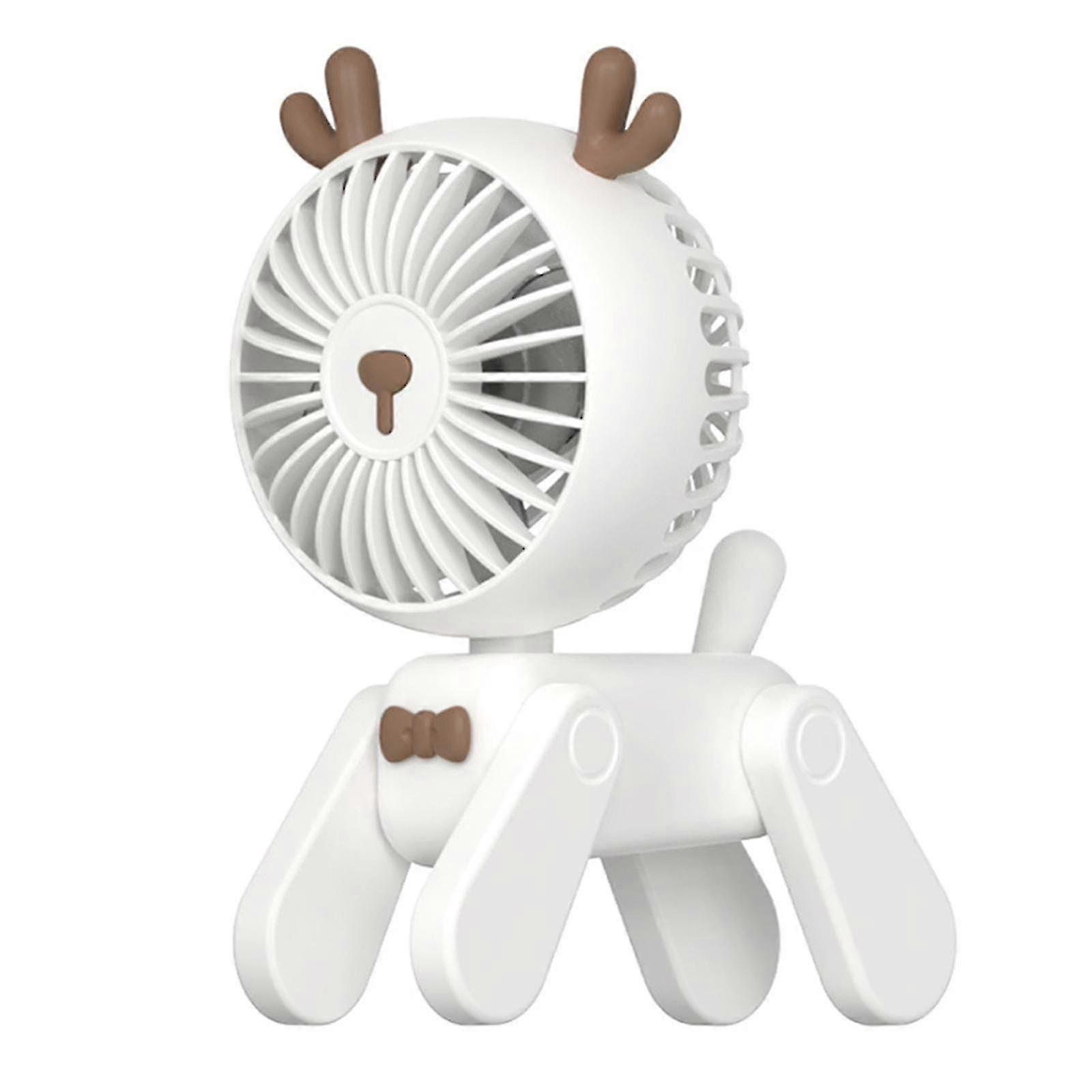 Mini Portable Table Fan, 3-speed Adjustable, Rechargeable