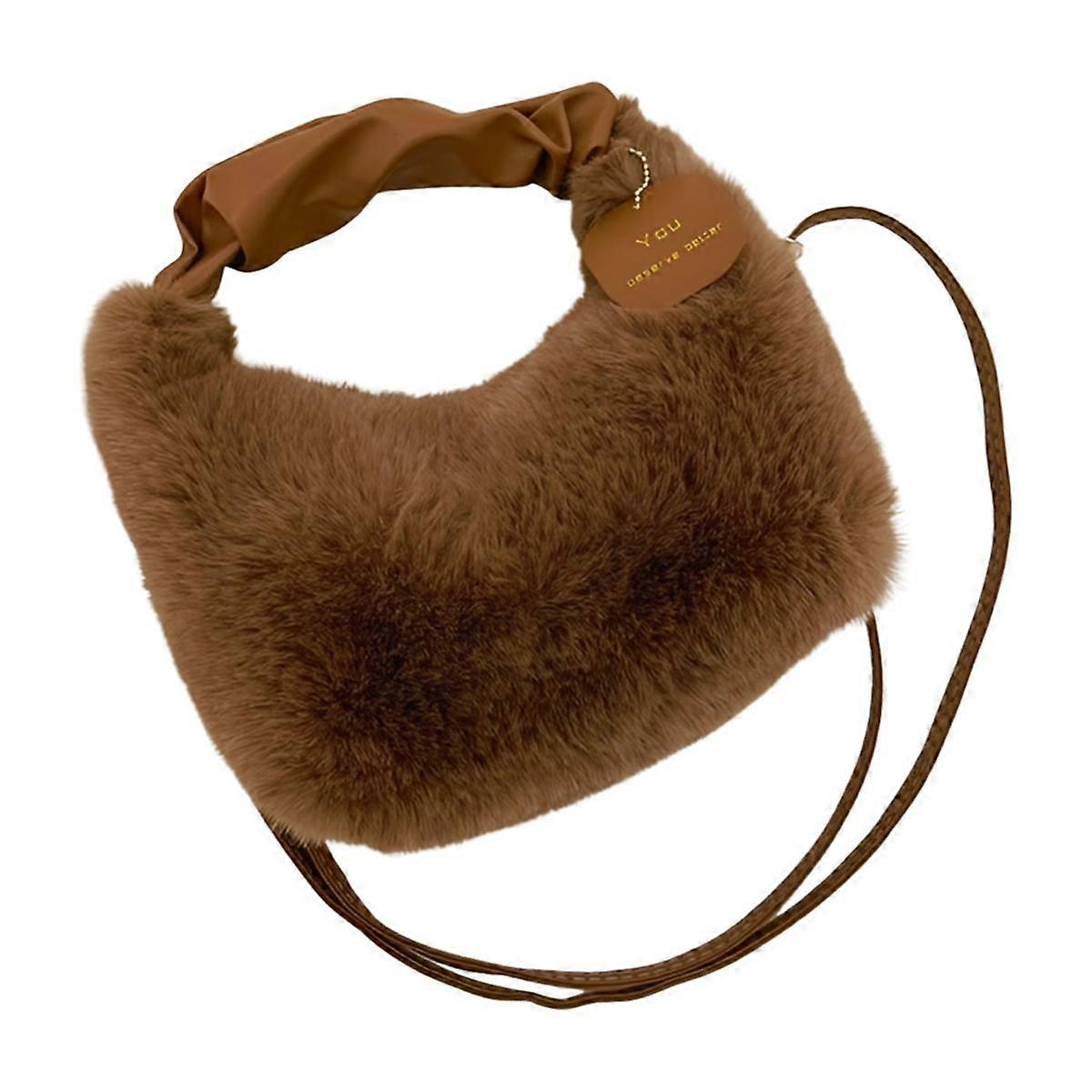 High-End Autumn and Winter Plush Crossbody Bag Versatile and Stylish Furry and High-Value Niche Han